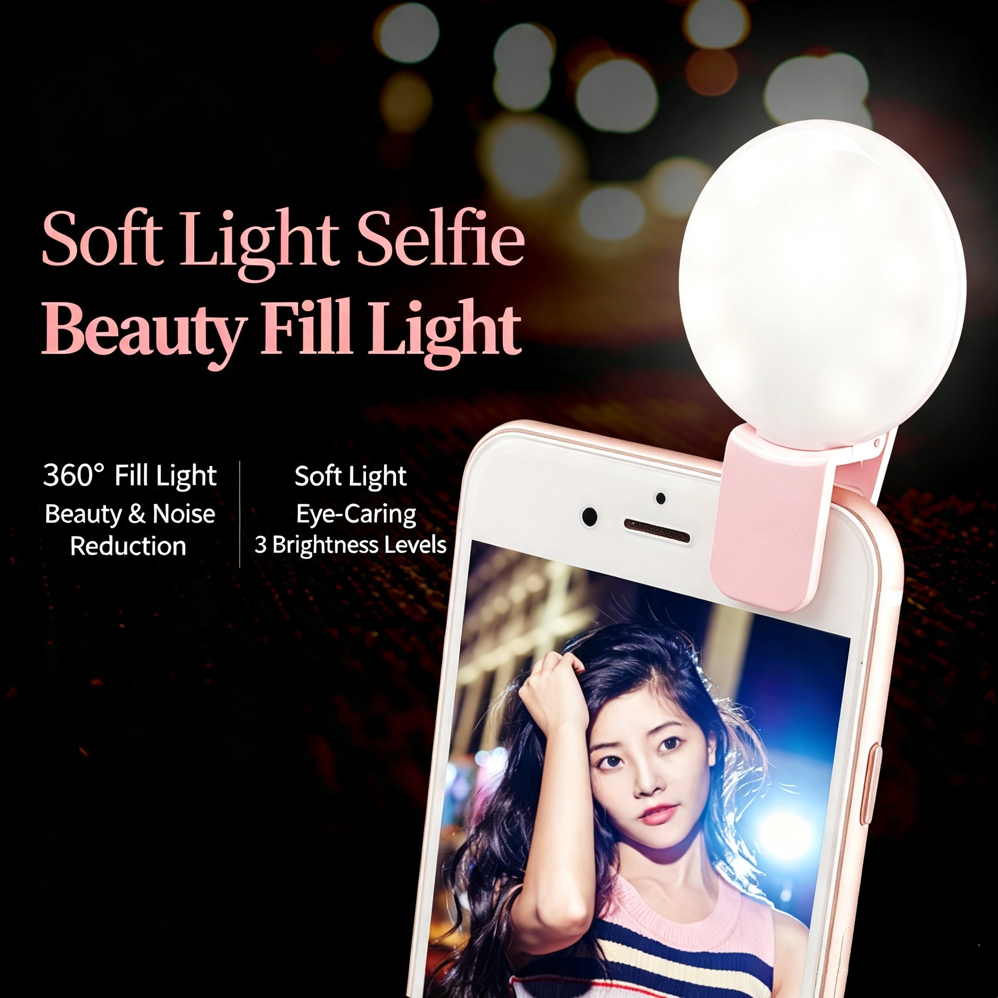 Photography Lighting Indoor - Mini Q Round Selfie Fill Light,