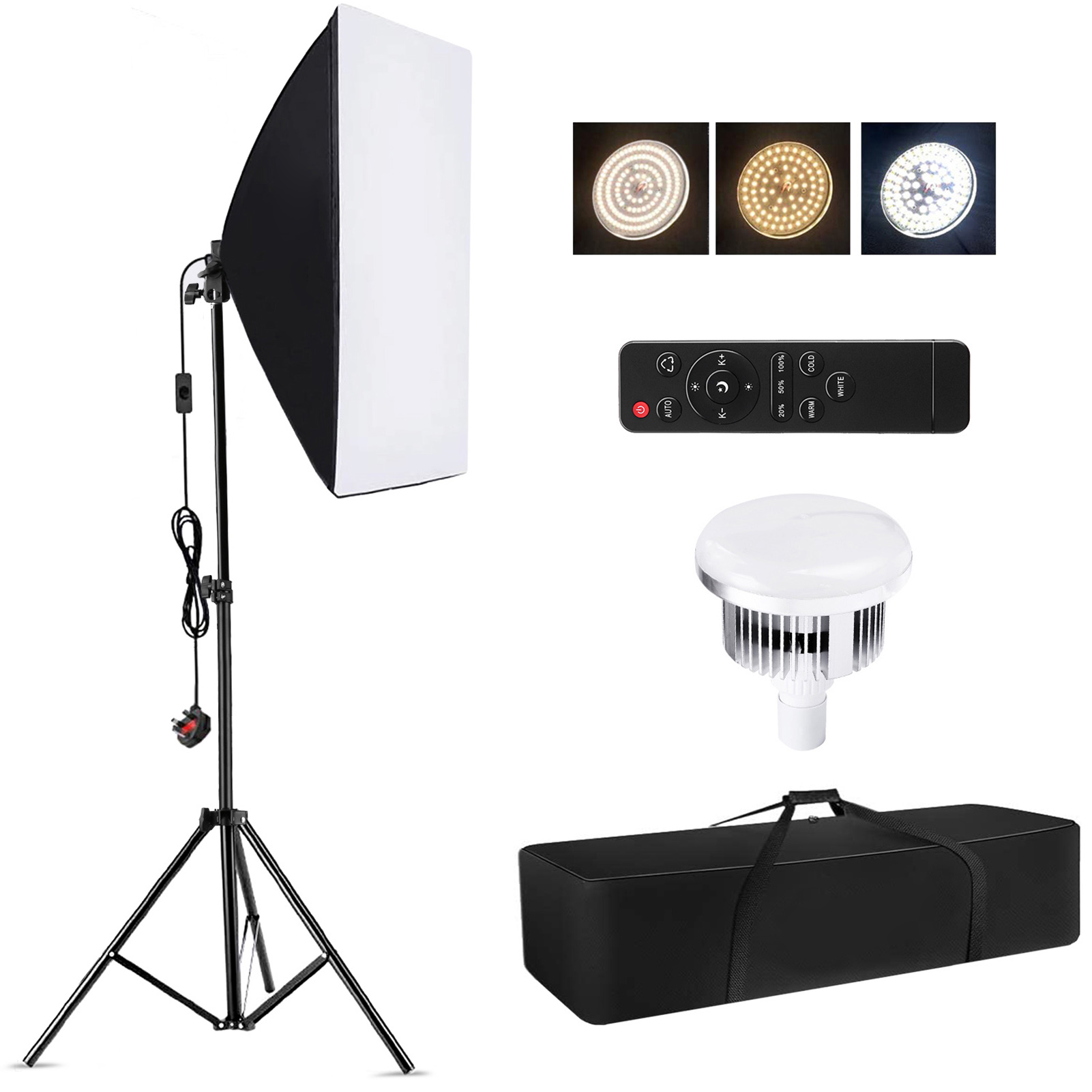 Photography Lighting Set Up - Kit d'éclairage photo Camnoon Studio avec