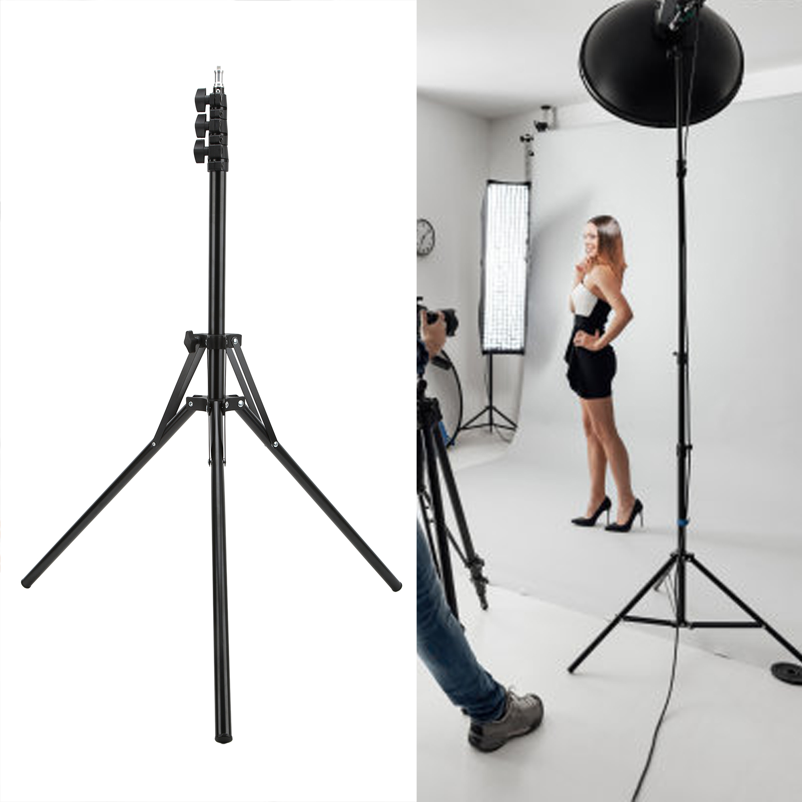 Photography Lighting Reflectors - Trépied pliable avec vis 1/4, support