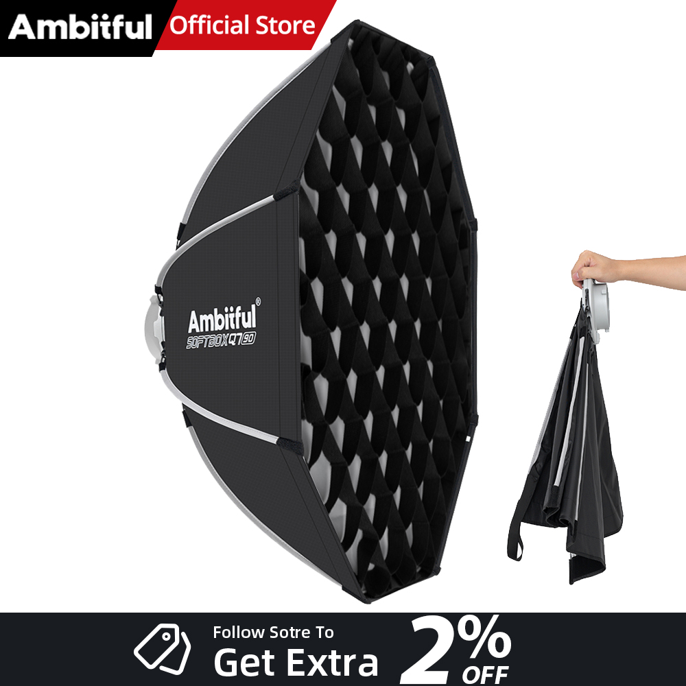Photography Lighting Set Up - AMBITFUL Q7II 55/65/90cm Boîte à lumière