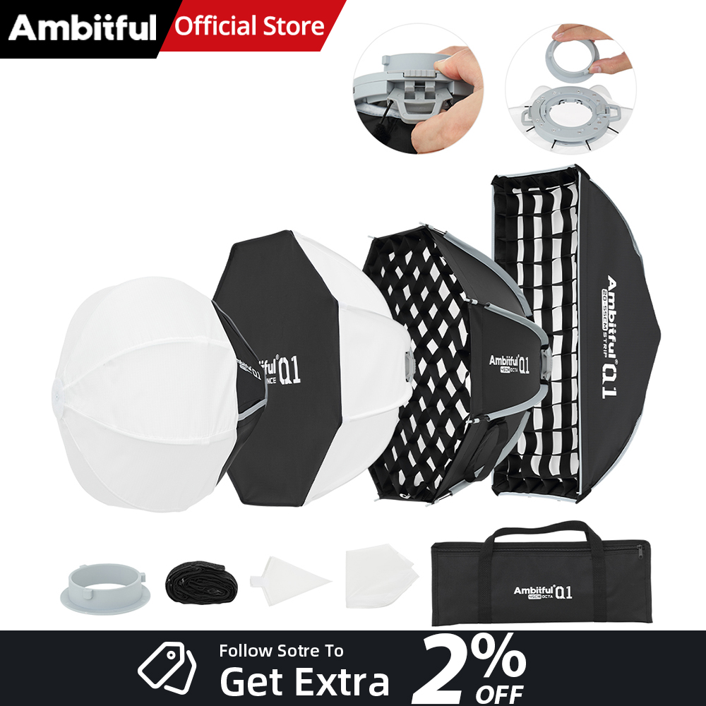Beauty Dish 55Cm - AMBITFUL Q1 Mini Boîte à lumière