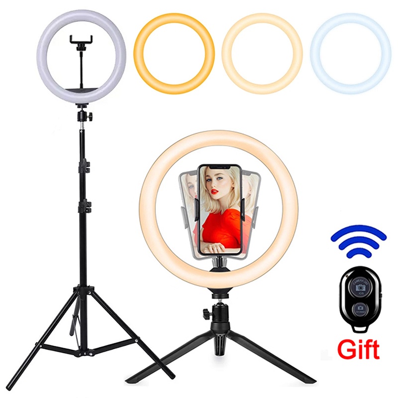 Photography Lighting Set Up - Anneau lumineux LED pour selfie, 16/26/33cm,