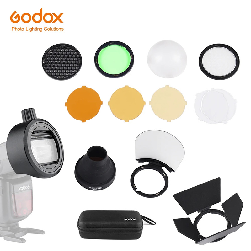 Photography Lighting Godox - Godox S-R2/AK-R1/BD07/H200R/AD-P/AD-L/EC200 adaptateur de lampe de