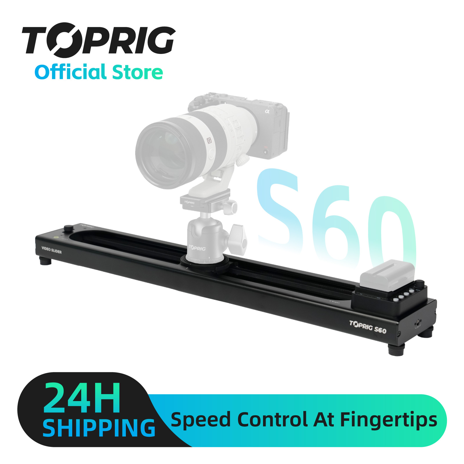 Photography Loop Lighting - Toprig S60 curseur vidéo caméra curseur