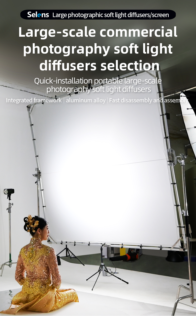 Beauty Dish 55Cm - Écran diffuseur pliable Selens Butterfly Frame