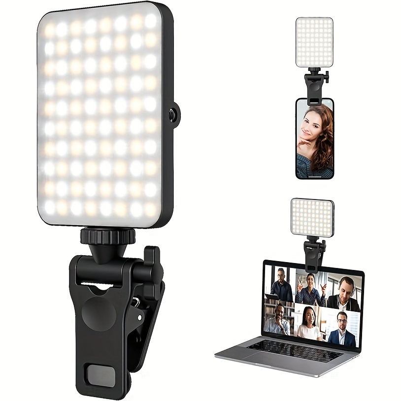 Photography Lighting Indoor - Lumière LED magnétique Rechargeable pour Selfie,