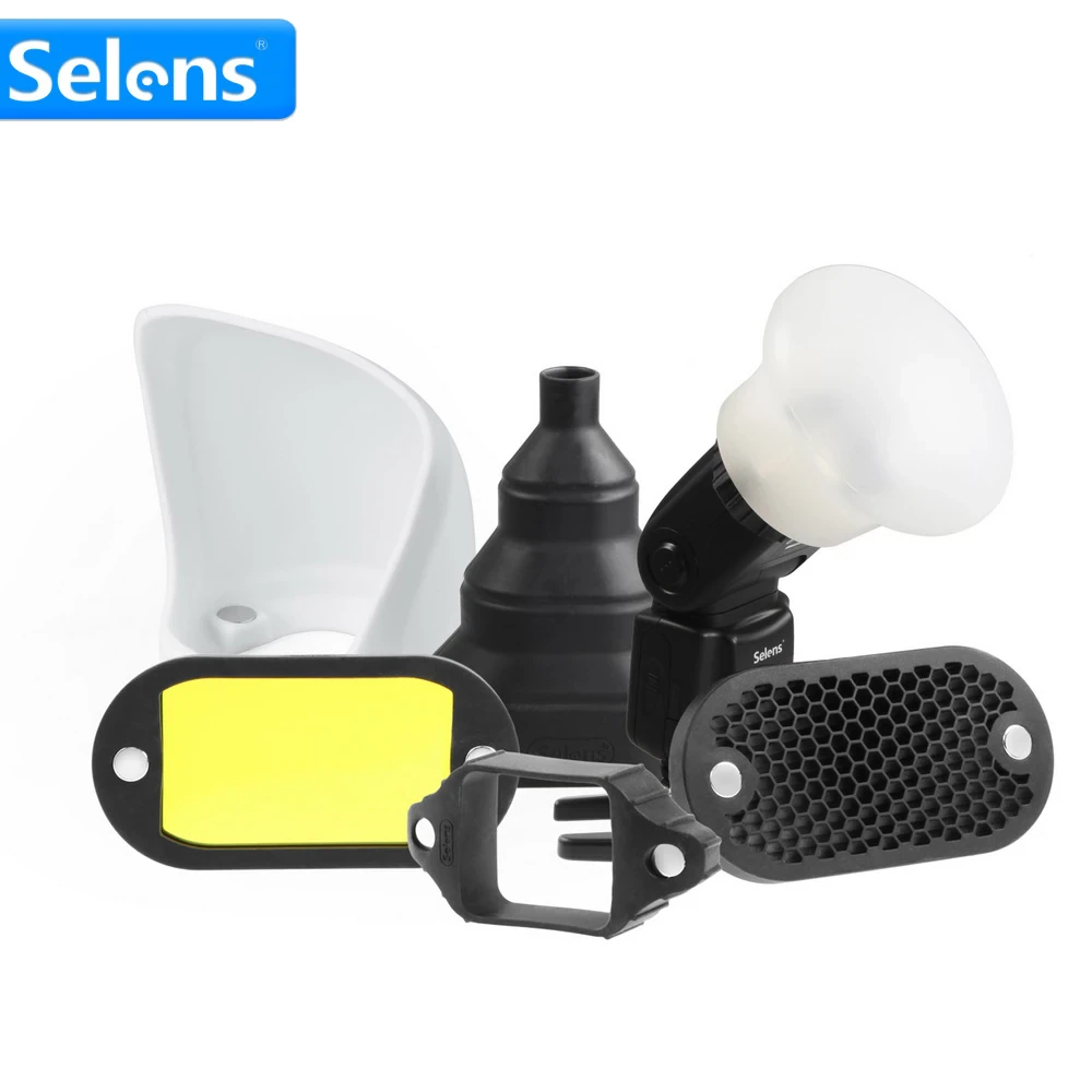 Snoot Flash Modifier - Selens-Filtre à gel magnétique pour flash