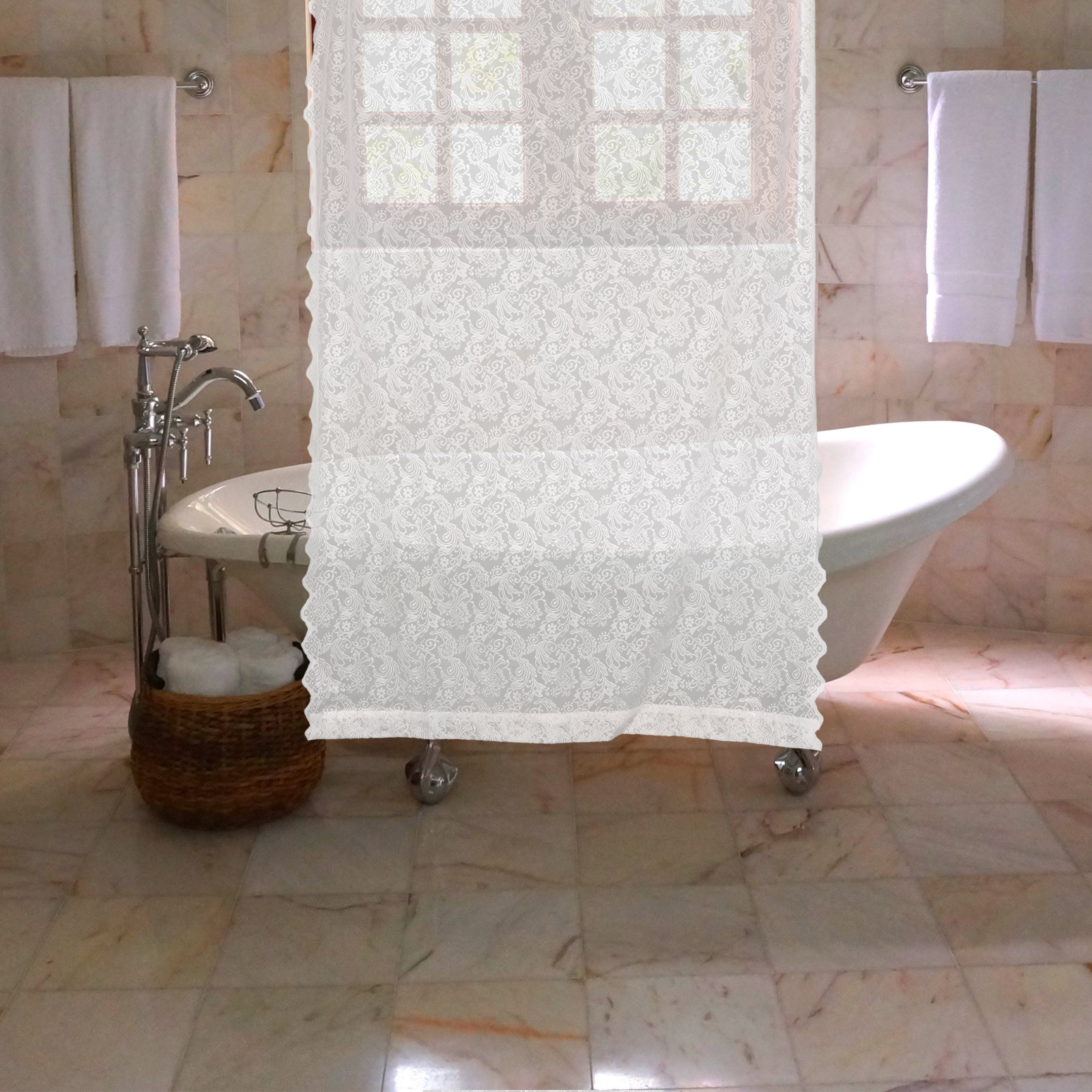 Photography Lighting Indoor - Rideau en dentelle vintage, voilage brodé
