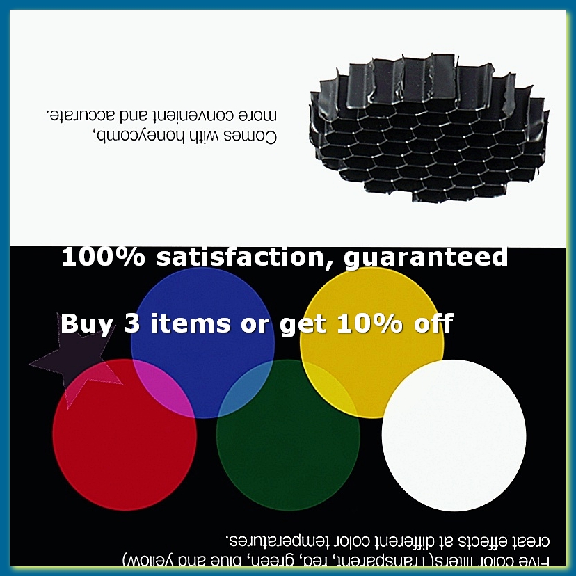 Honeycomb Grid Filter - Kit de 5 filtres de couleur