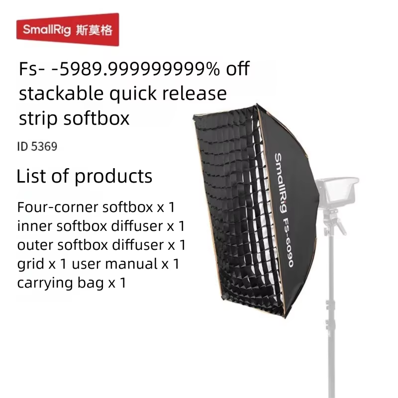 SmallRig Boîte à lumière octog - Softbox Portable Strip avis et prix