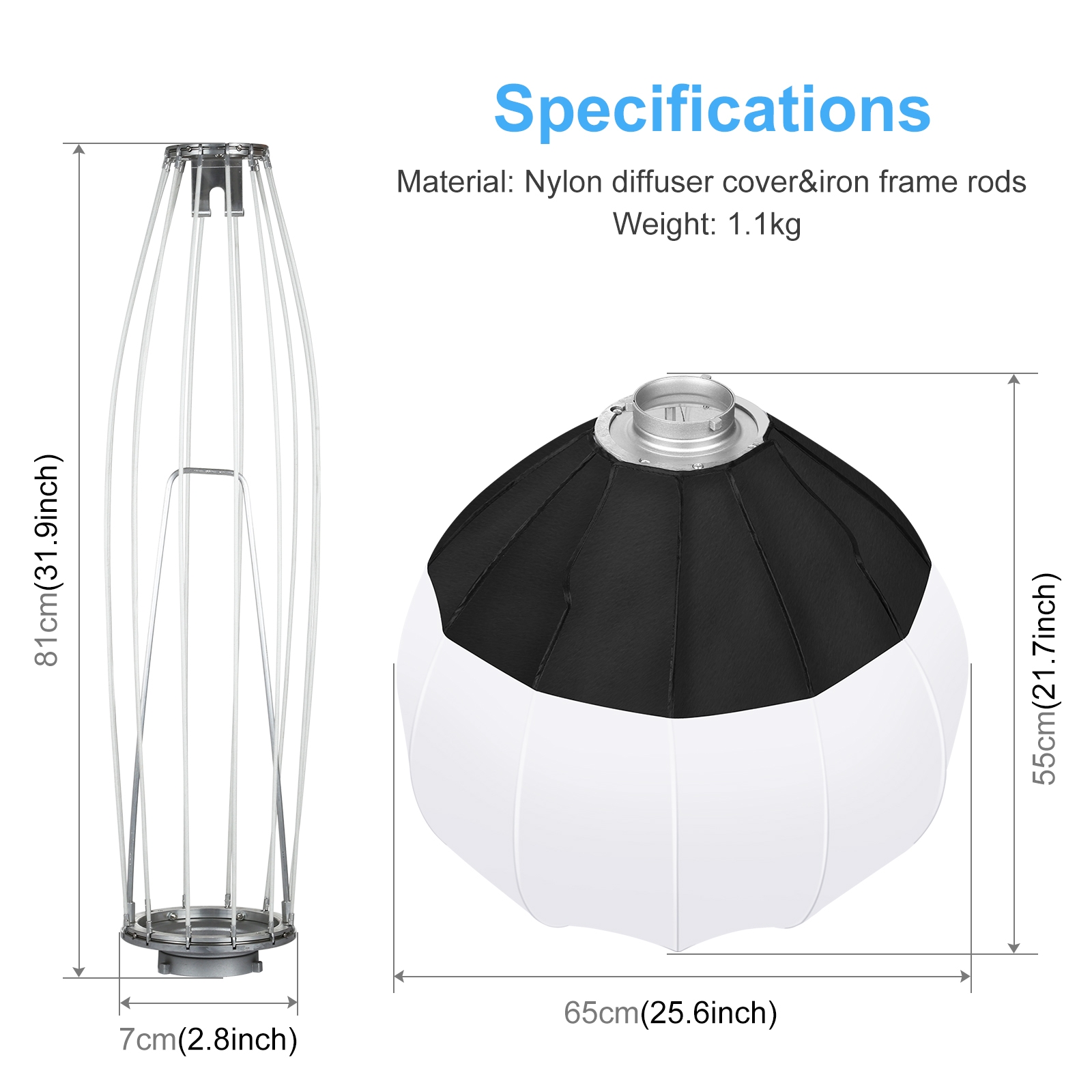 PULUZ-Boîte à lumière lanterne - Photography Lighting Flash avis et prix