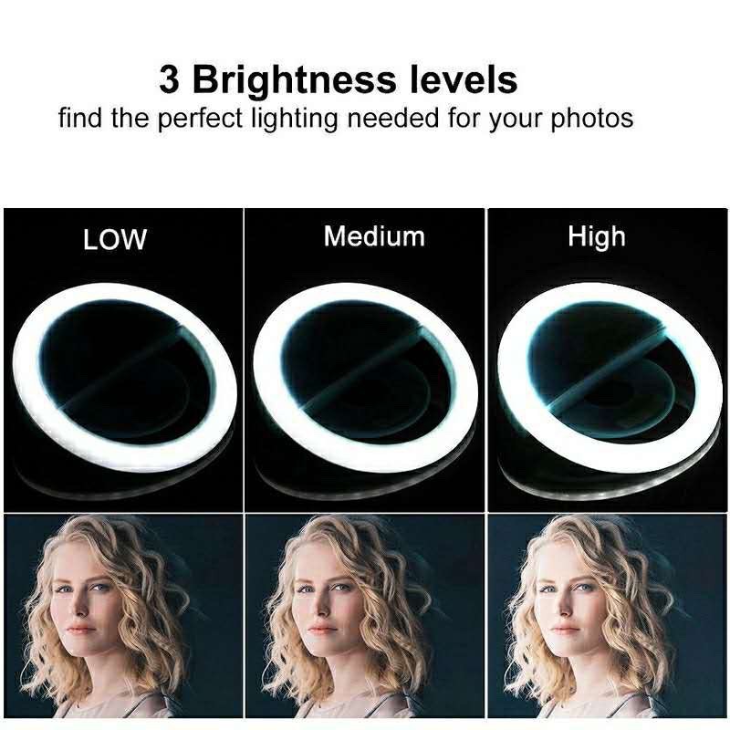 Anneau lumineux LED avec charg - Photography Lighting Flash avis et prix