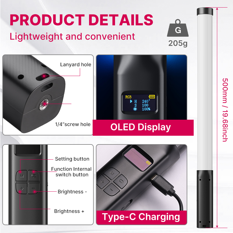 Ulanzi VL119 bâton lumineux co - Photography Lighting Godox avis et prix