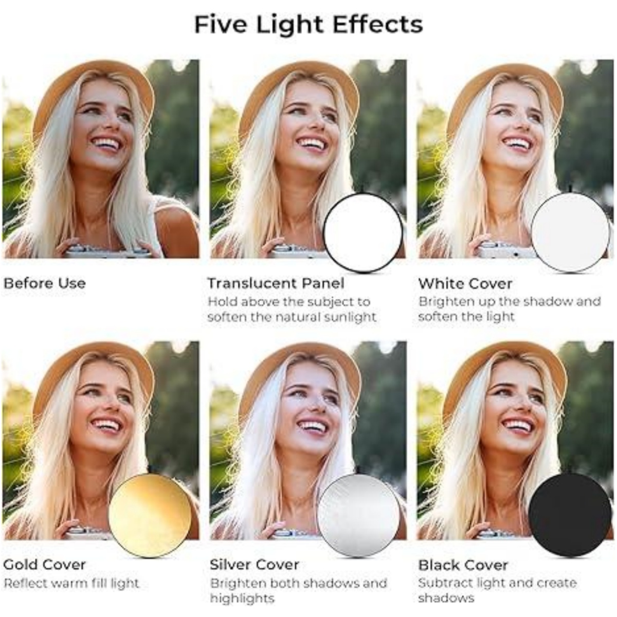 HUANYINGBJB Portable 5 en 1 ré - Photography Lighting Reflectors avis et prix