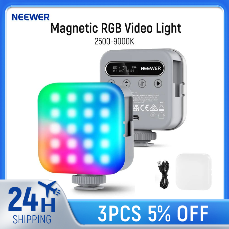 Lumière vidéo magnétique RGB d - Photography Lighting Basics avis et prix