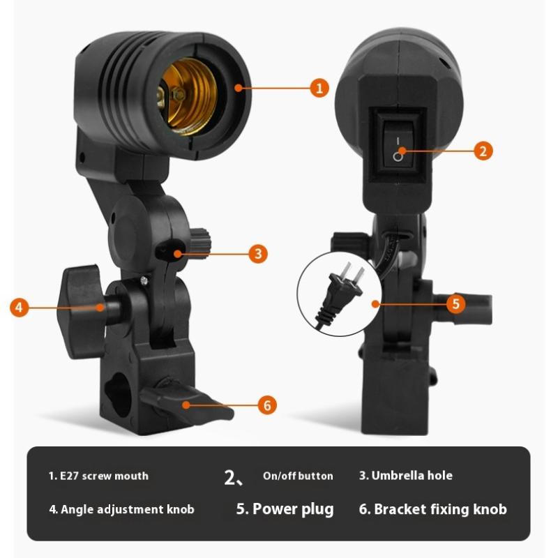 Câble noir de 1,8 m avec douil - Photography Lighting Tools avis et prix