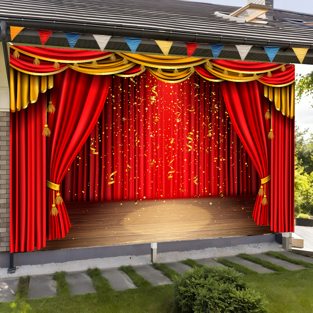 Rideau de théâtre rouge, toile - Photography Lighting Background avis et prix