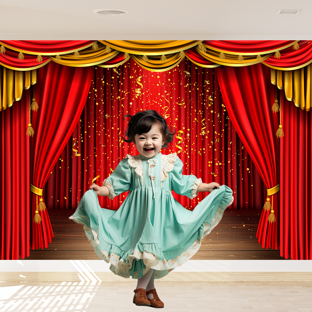 Rideau de théâtre rouge, toile - Photography Lighting Background avis et prix