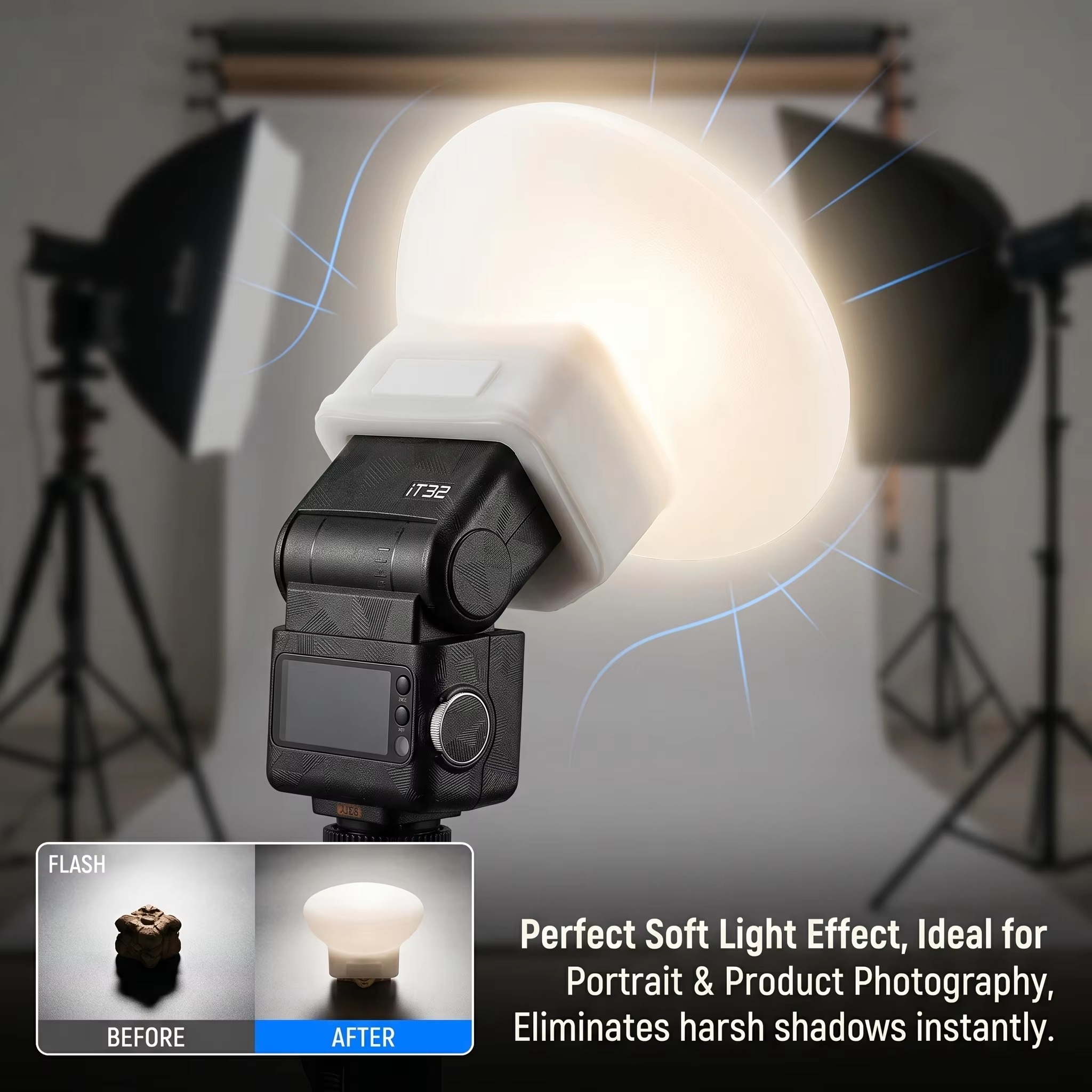 Couverture diffuseur de flash  - Photography Lighting Godox avis et prix