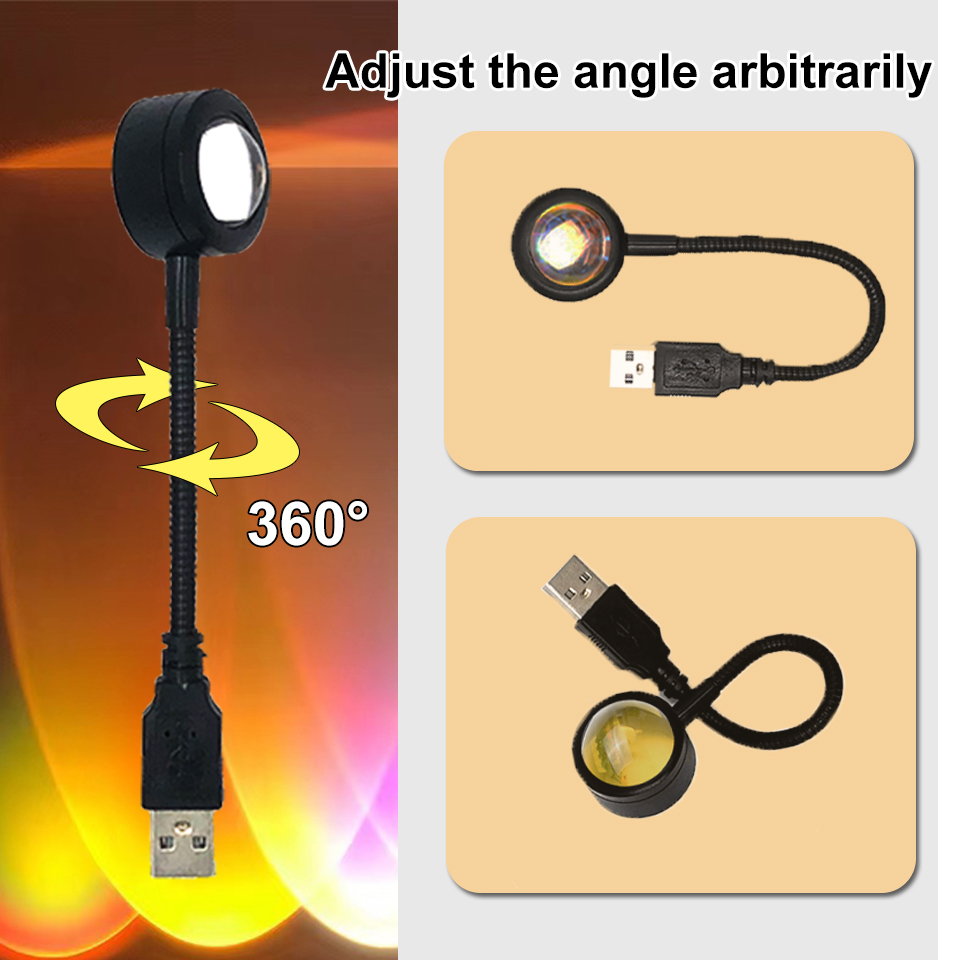 1x USB coucher de soleil lampe - Photography Lighting Home avis et prix