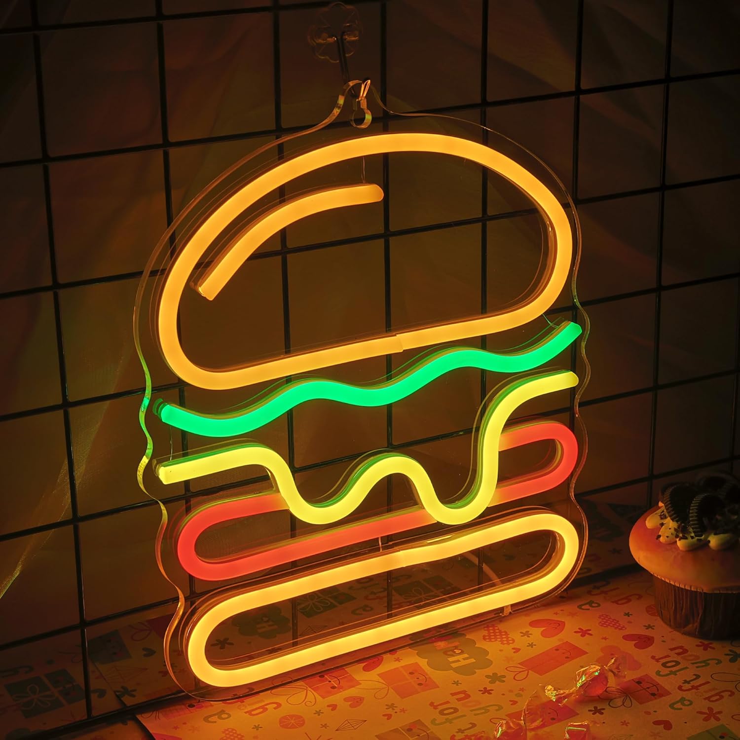Enseigne au néon pour hamburge - Photography Lighting For Food avis et prix