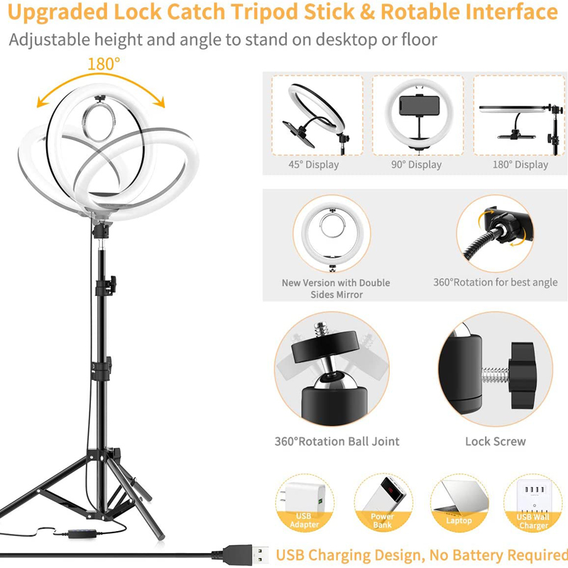 Lampe vidéo LED annulaire 16/2 - Photography Lighting Set Up avis et prix