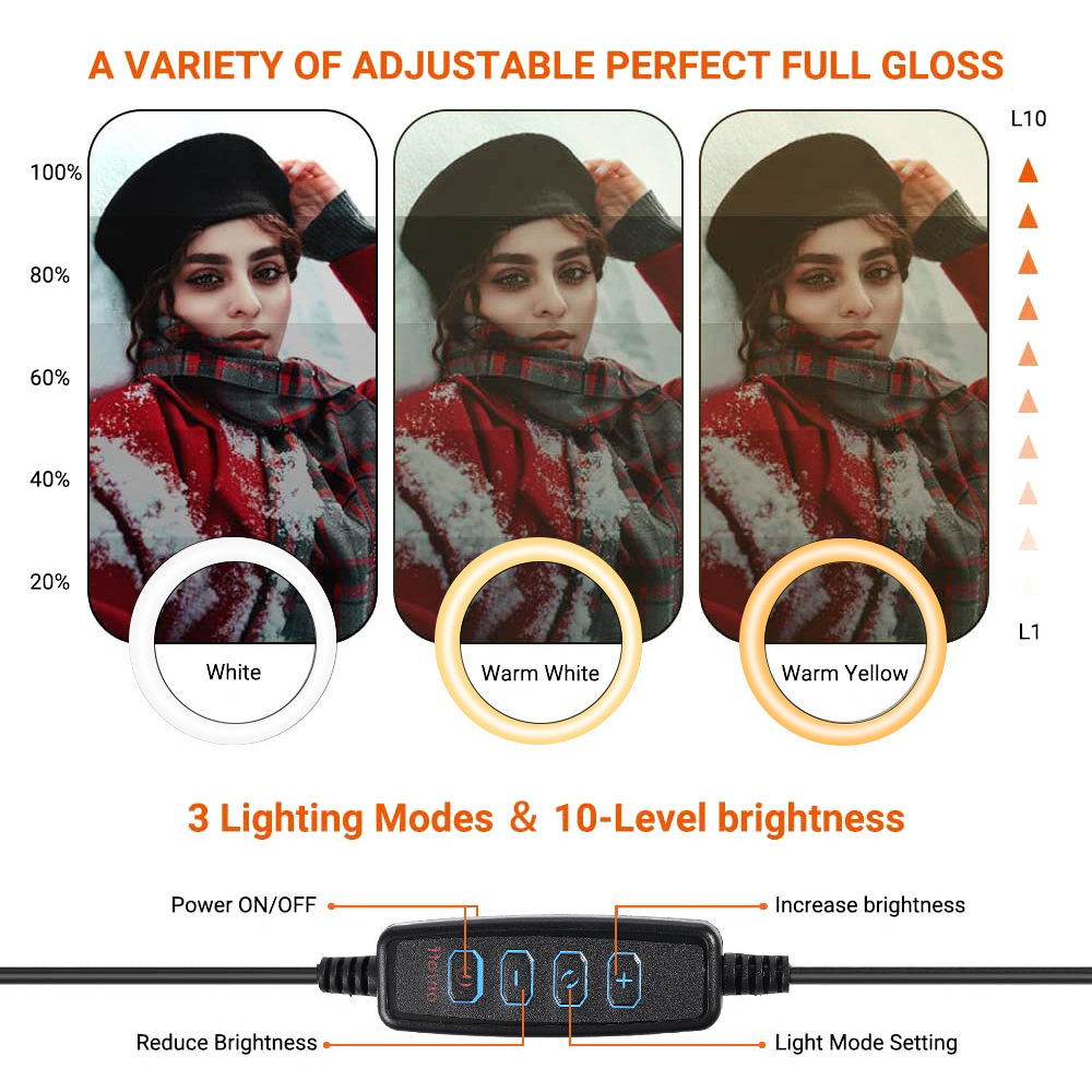 Anneau lumineux Led pour Selfi - Photography Lighting Set Up avis et prix