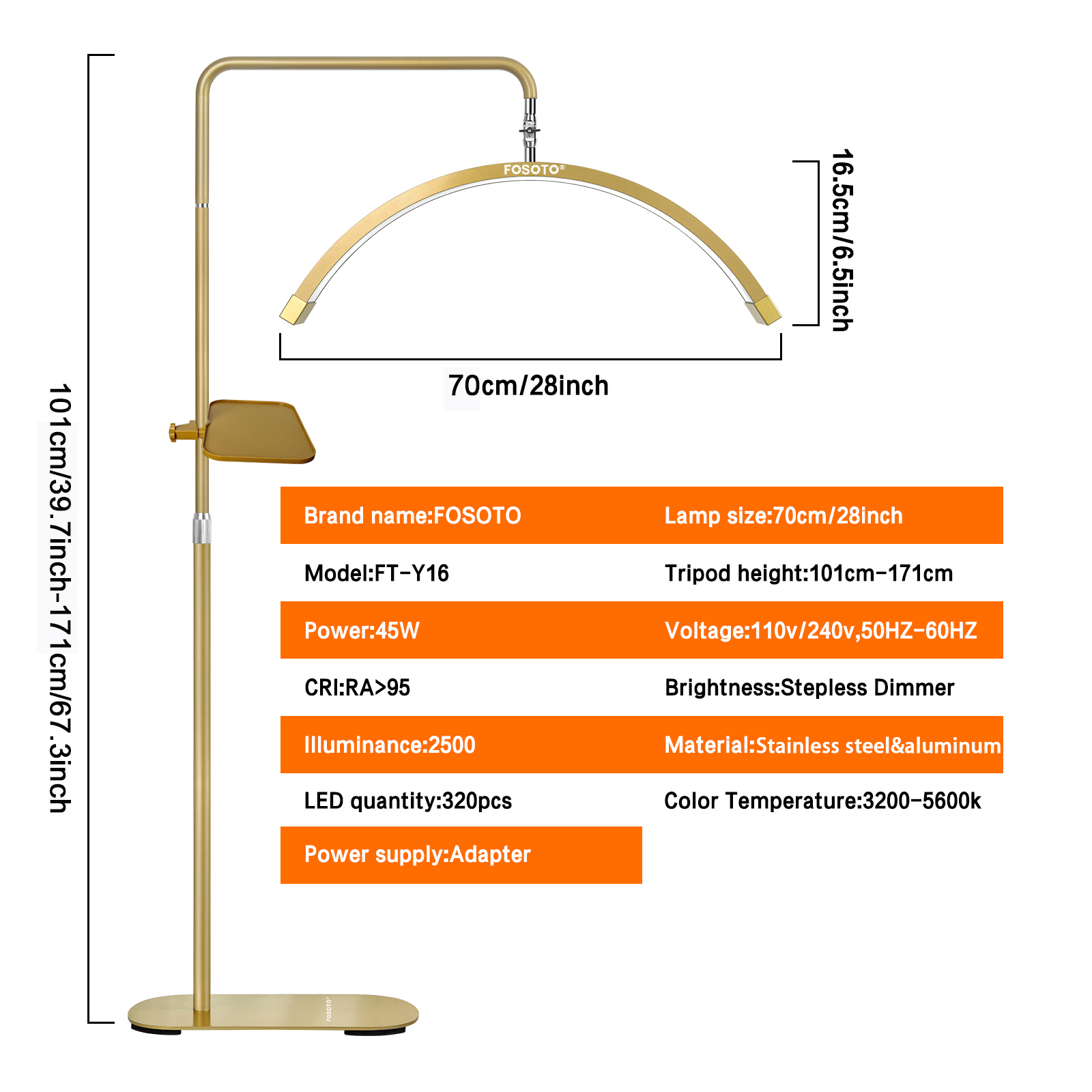 Lampe LED demi-lune multidirec - Photography Lighting Direction avis et prix