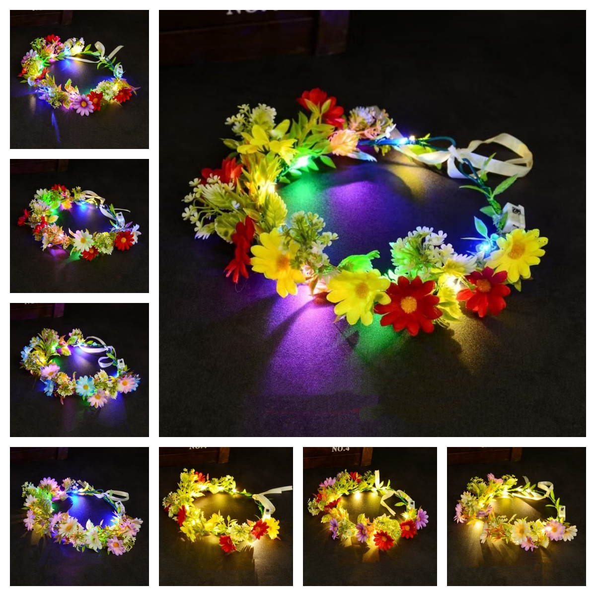 Couronne de fleurs lumineuse à - Photography Lighting Equipment avis et prix