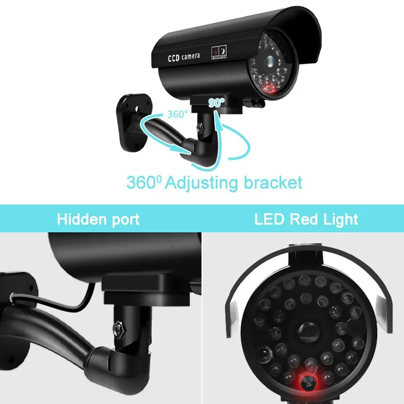 1 caméra de sécurité factice é - Photography Lighting Diagram avis et prix