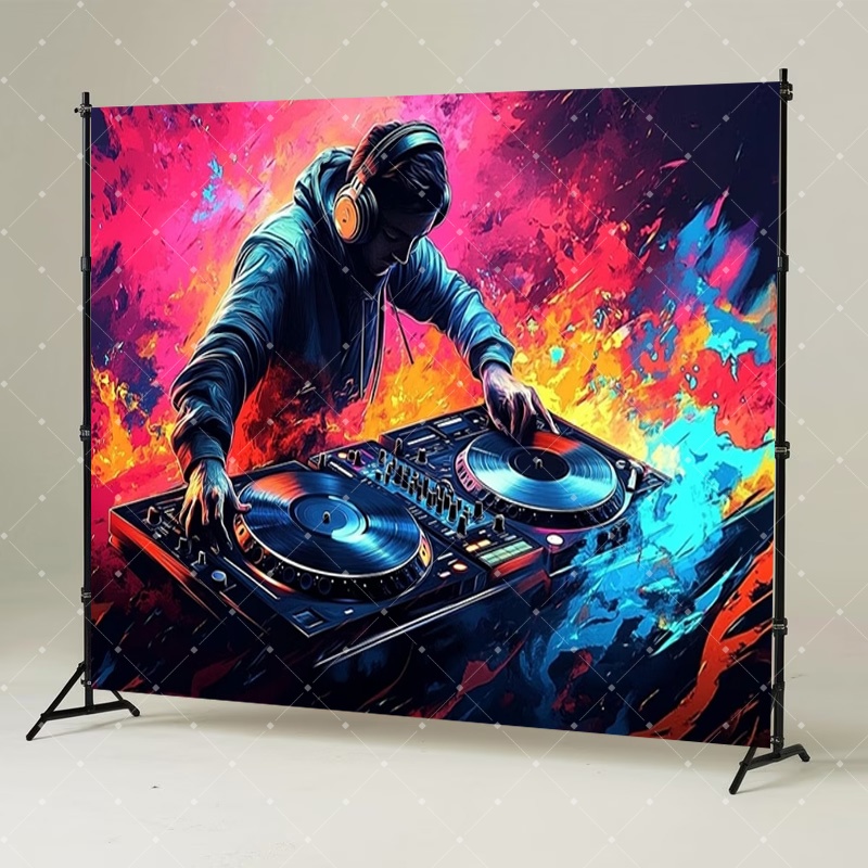 Décoration de fête DJ Hip Hop, - Photography Lighting Background avis et prix