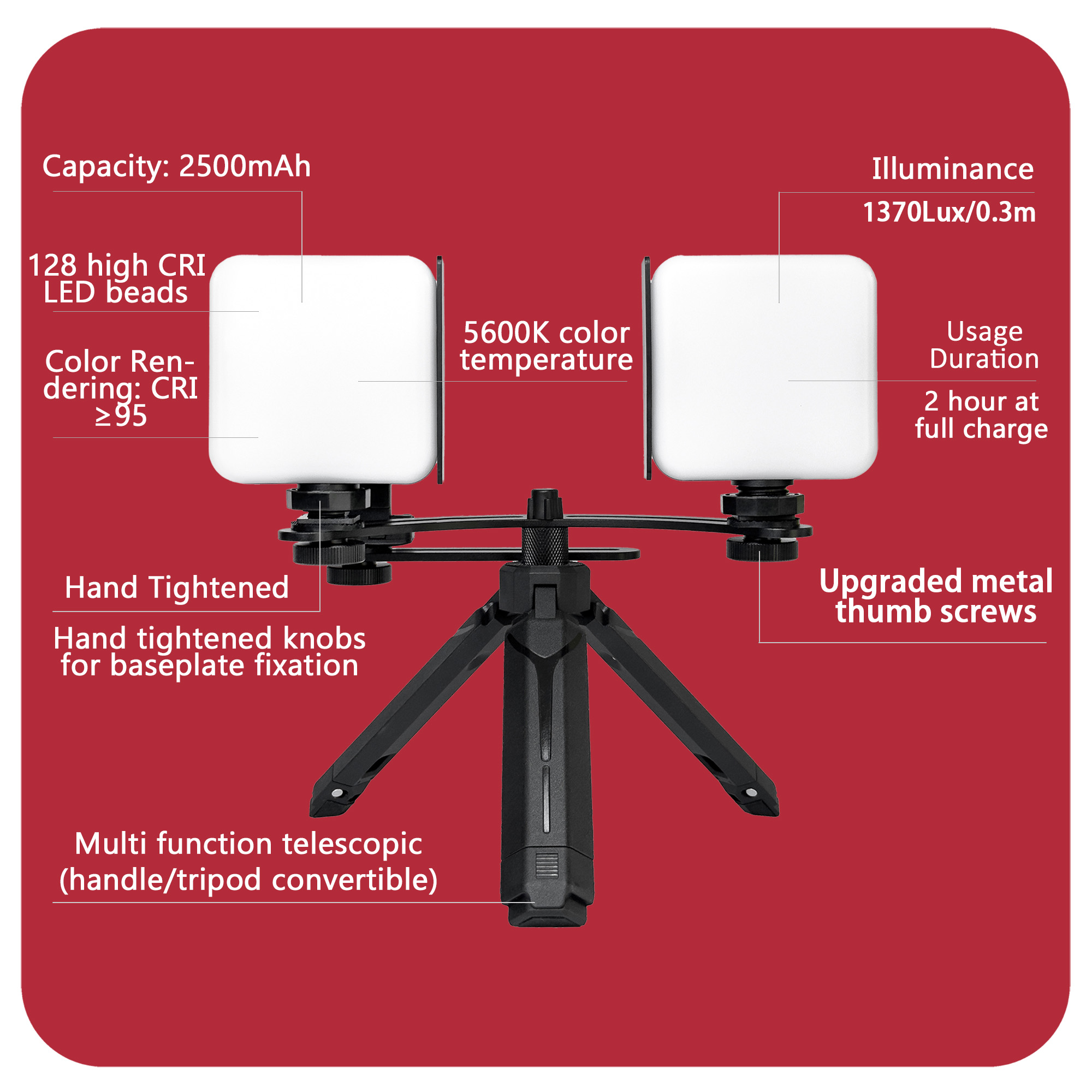 Lampe de remplissage HERA Phot - Photography Lighting Tools avis et prix