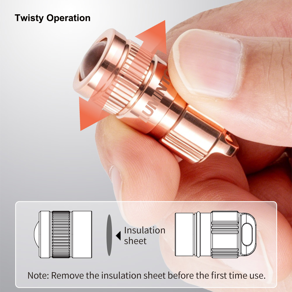 Lampe de poche en cuivre EDC L - Snoot Flash Modifier avis et prix