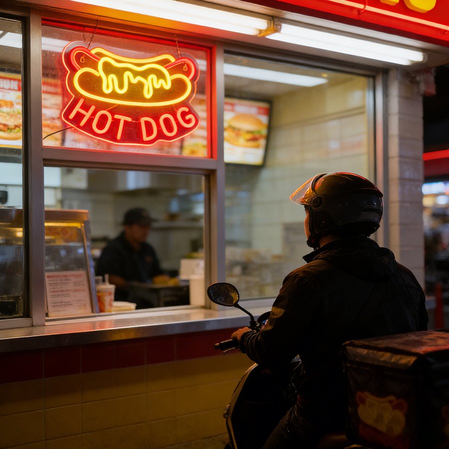 Enseigne néon LED Hot Dog USB  - Photography Lighting For Food avis et prix