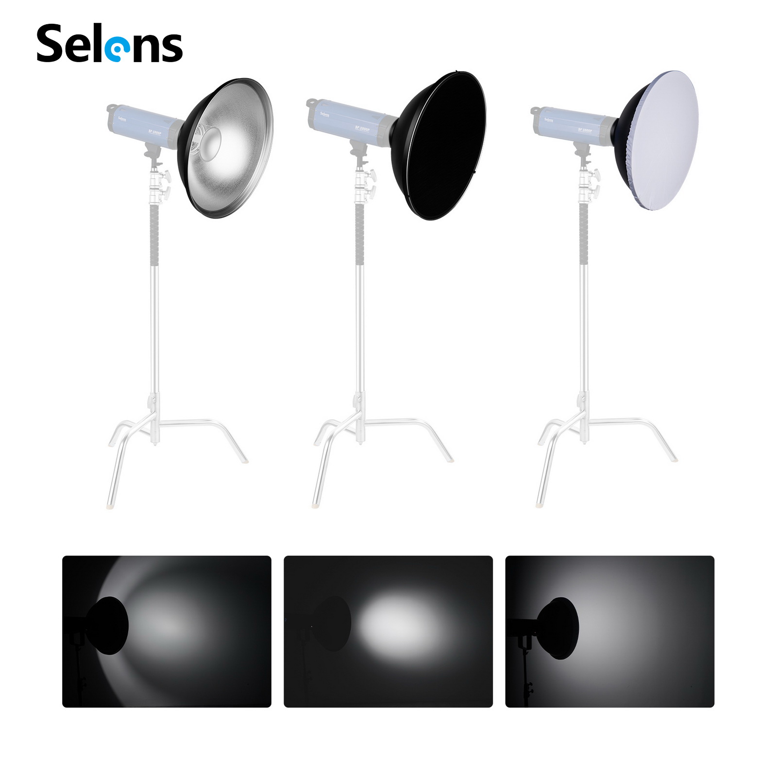 Selens – réflecteur intérieur  - Beauty Dish 55Cm avis et prix