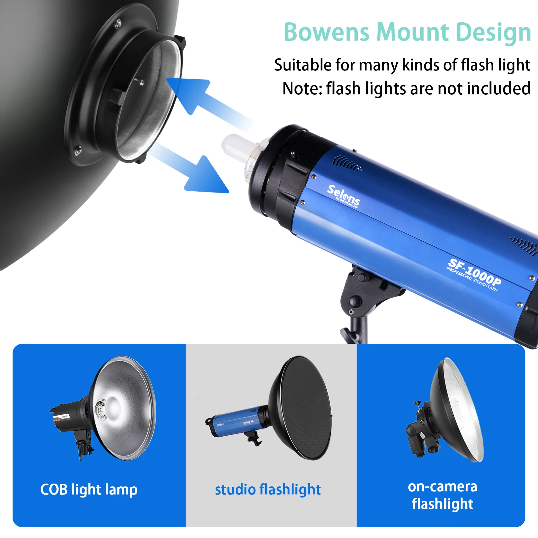 Selens – réflecteur intérieur  - Beauty Dish 55Cm avis et prix