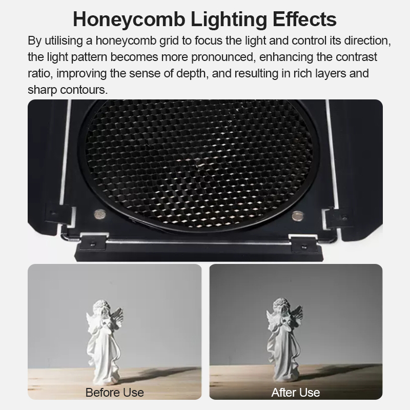 Porte de grange BD-04 avec gri - Honeycomb Grid Filter avis et prix