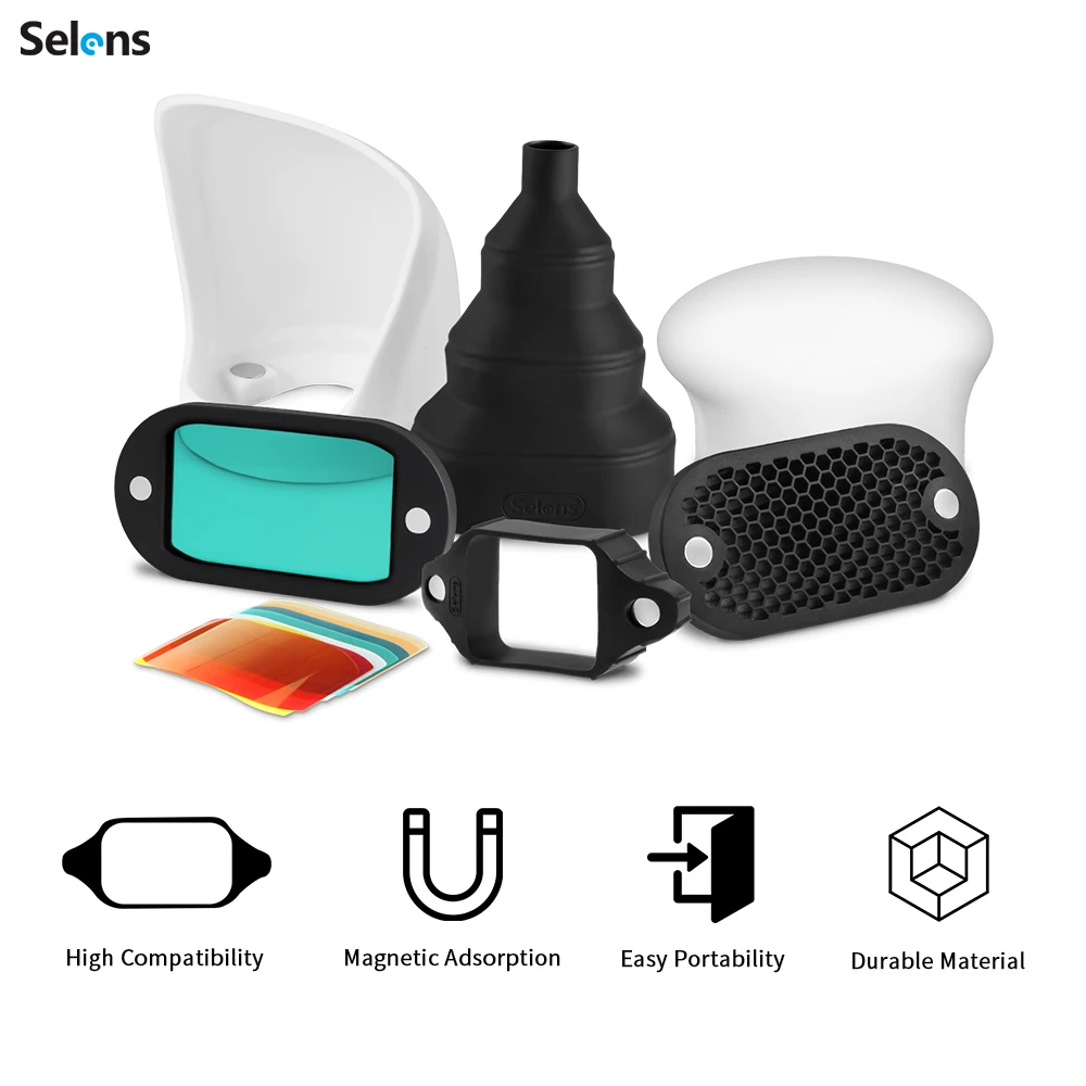 Selens-Filtre à gel magnétique - Snoot Flash Modifier avis et prix