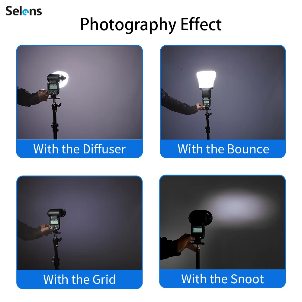 Selens-Filtre à gel magnétique - Snoot Flash Modifier avis et prix
