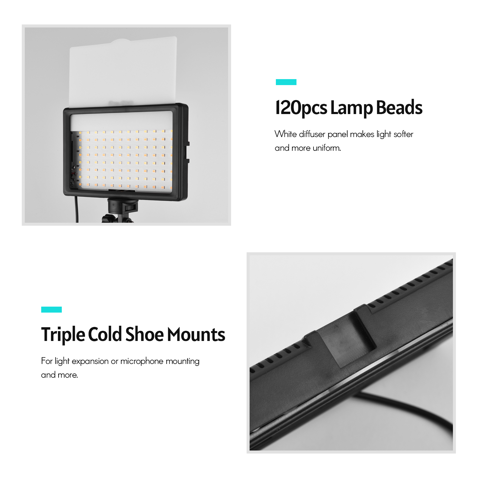 Andoer-Kit d'éclairage vidéo L - Photography Lighting Set Up avis et prix