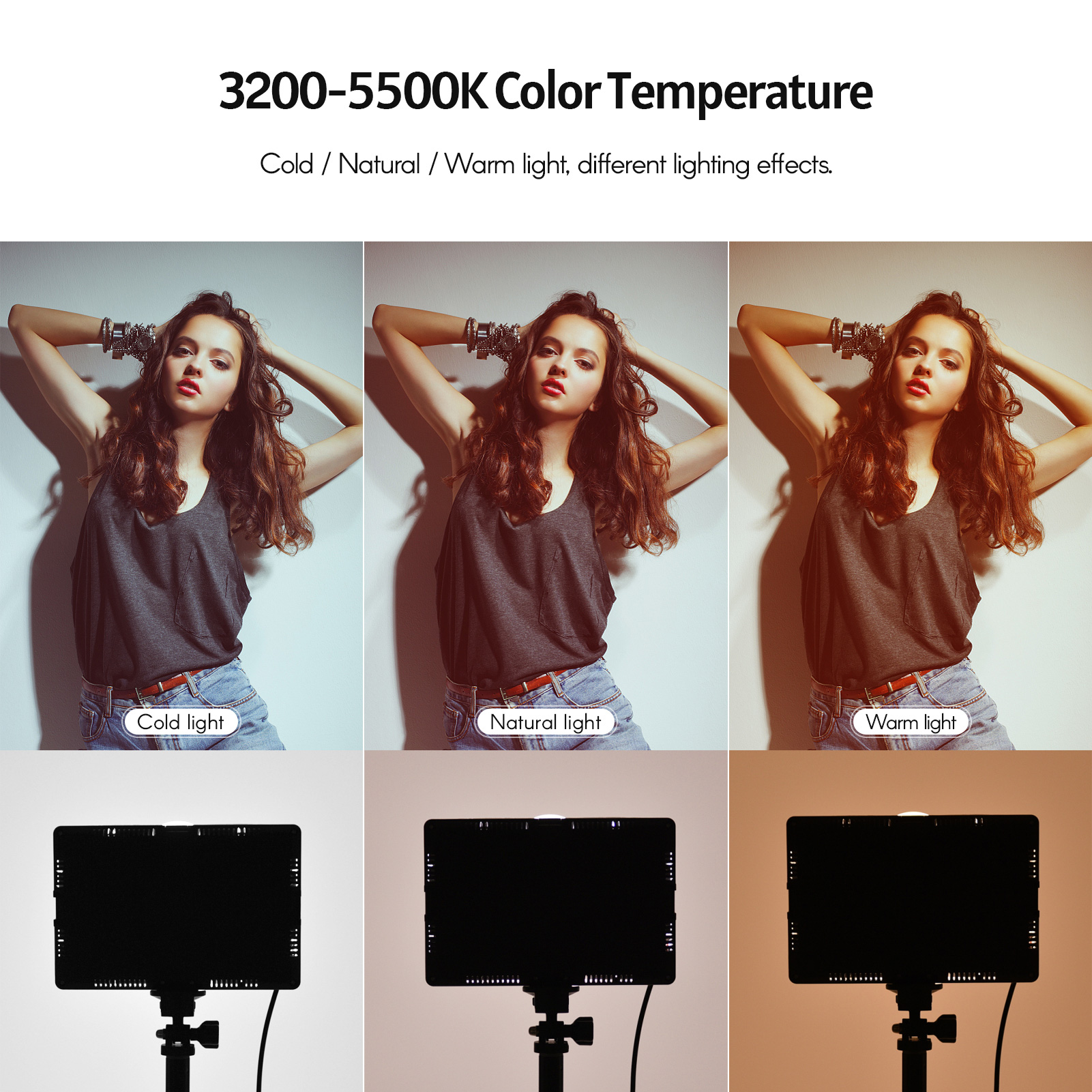 Andoer-Kit d'éclairage vidéo L - Photography Lighting Set Up avis et prix