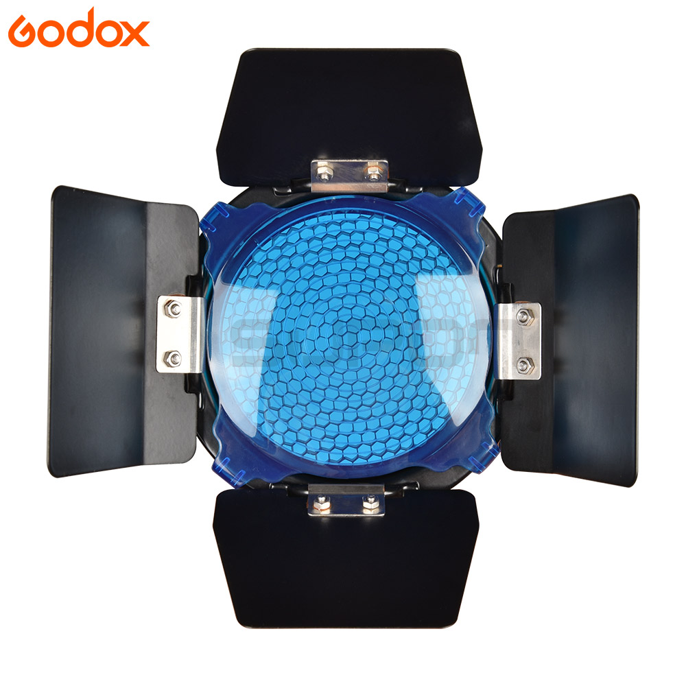 Godox BD-03 Barn Door avec gri - Honeycomb Grid Filter avis et prix