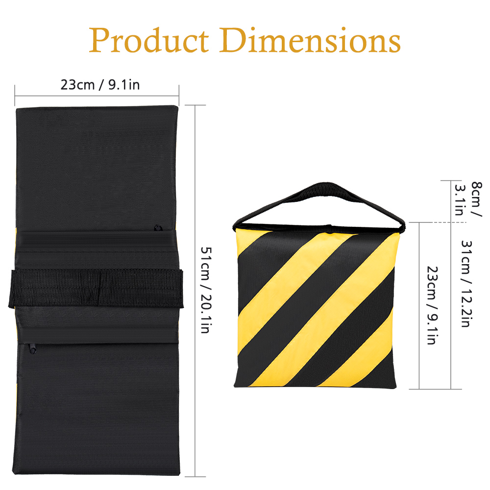 Sacs de sable SH à rayures noi - Photography Lighting Background avis et prix