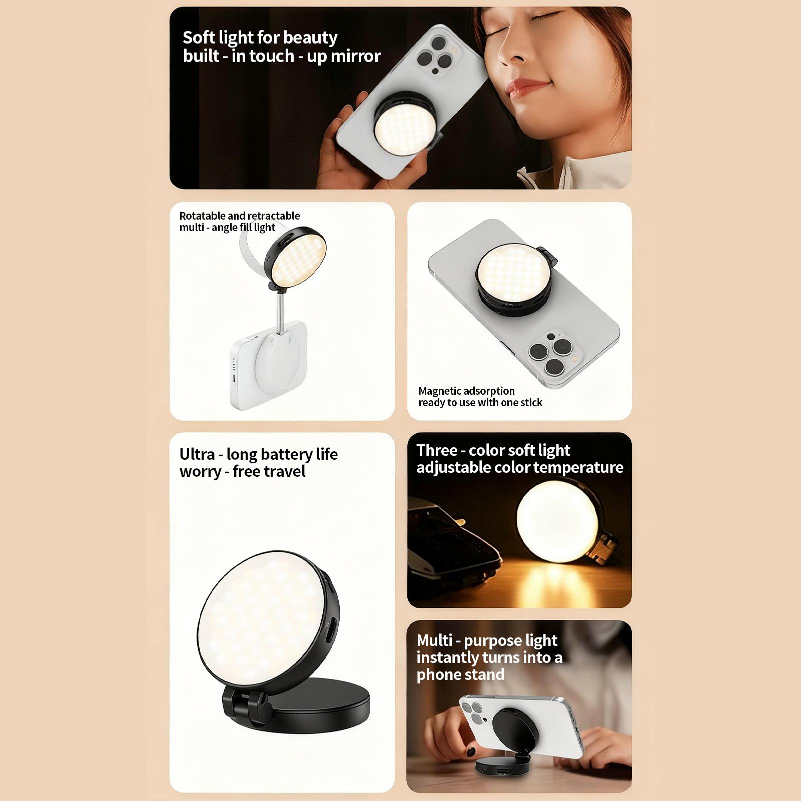 Lampe magnétique pour téléphon - Photography Lighting Home avis et prix