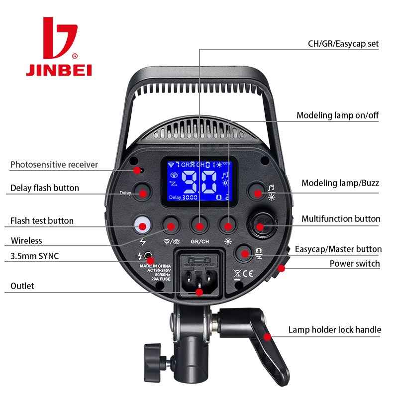JINBEI DPX-800II 800W 25W LED  - Good Lighting In Photography avis et prix